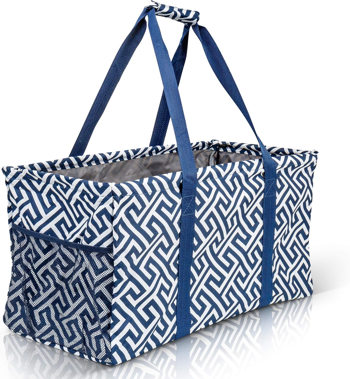 Extra Large Utility Tote Bag - Oversized Collapsible Pool Beach Canvas Basket