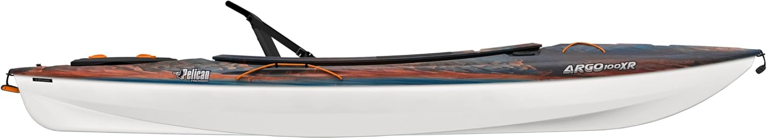 Pelican Argo 100XR - Premium Sit-in Recreational Kayak - Lightweight one Person Kayak - 10 ft - Cosmos