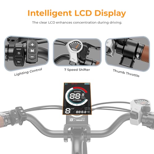 Heybike Cityscape 2.0 Electric Bike for Adults with 750W Motor Peak,468Wh Removable Battery and up to 50Miles 24MPH,UL Certified 26" Electric Commuter Bike with 7-Speed and Front Suspension.