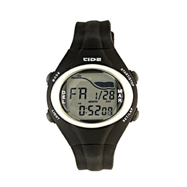 Del Mar 50308 Digital Tide Watch Resin Case Water Resistant to 50 Meters