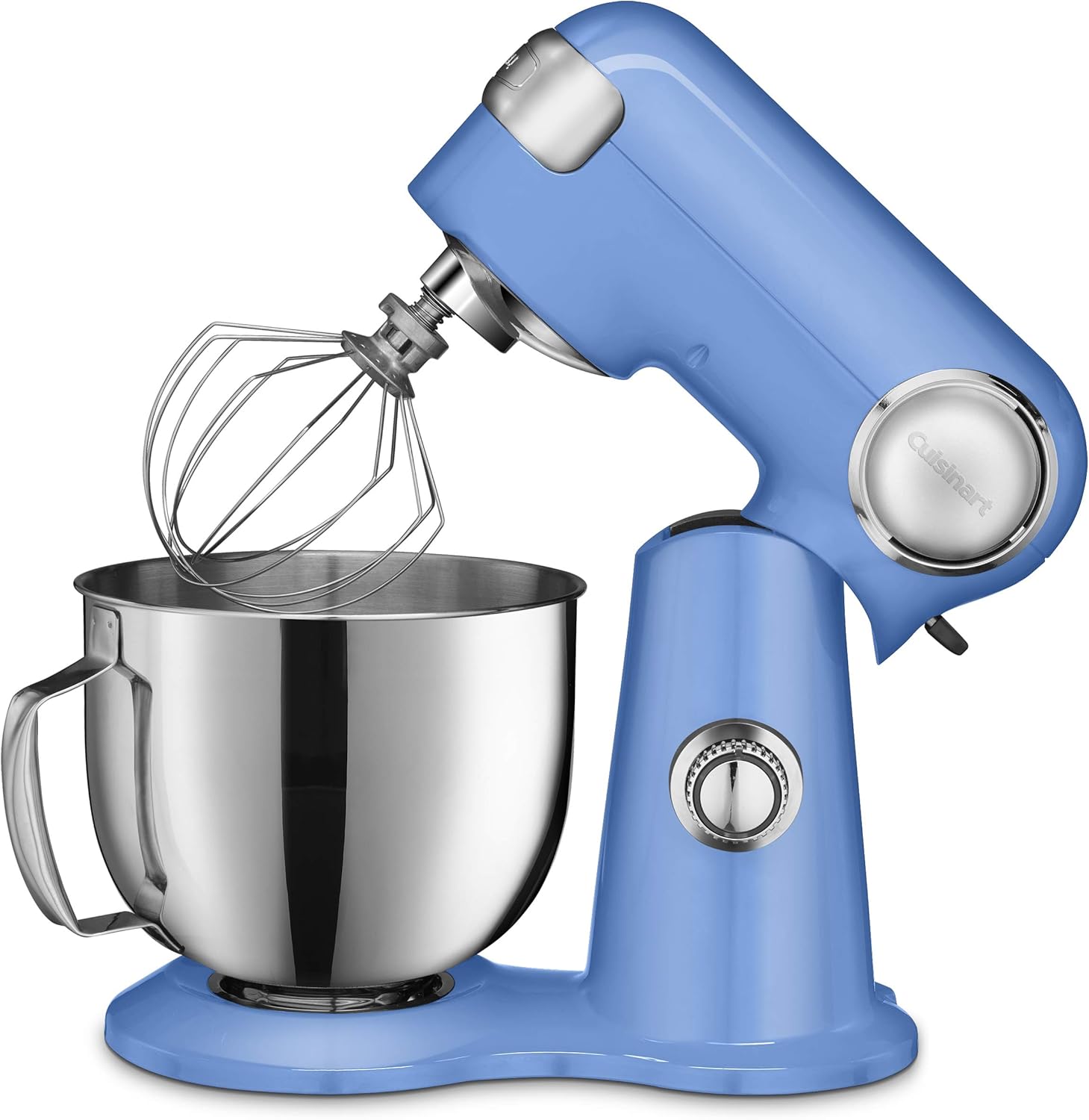 Cuisinart Stand Mixer, 12 Speed, 5.5 Quart Stainless Steel Bowl, Chef’s Whisk, Mixing Paddle, Dough Hook, Splash Guard w/ Pour Spout, Robin's Egg, SM-50TQ