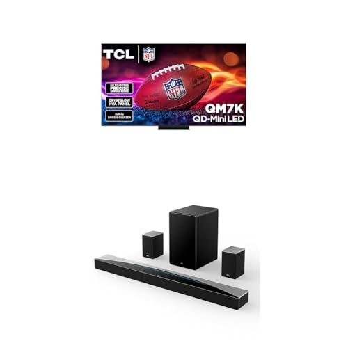 TCL 55-Inch Class QM7K Series QD-Mini LED 4K UHD Google Smart TV Best Premium Mini-LED TV - QLED, 144hz, 240hz Gaming Rate, Anti-Reflective Screen, Bang & Olufsen Audio, Atmos (55QM7K, 2025 Model)