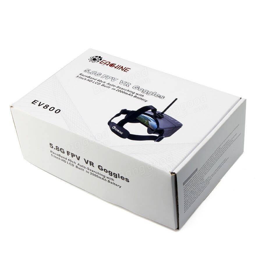 Eachine 5 Inches 800x480 FPV Goggles 5.8G 40CH Raceband Auto-Searching Build in Battery EV800