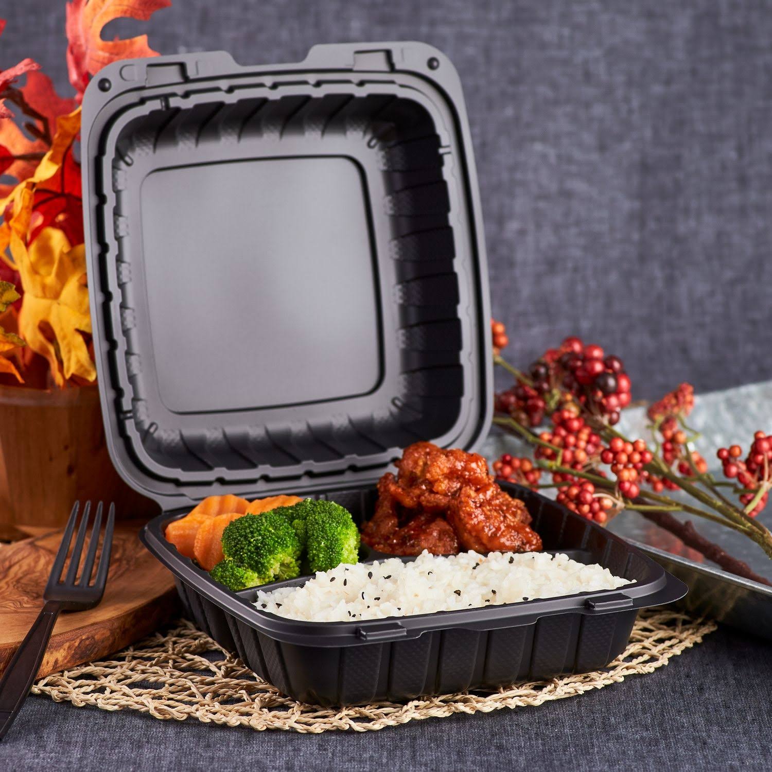 3 Compartment Food Containers Wholesale - 3 Compartment Carryout Box