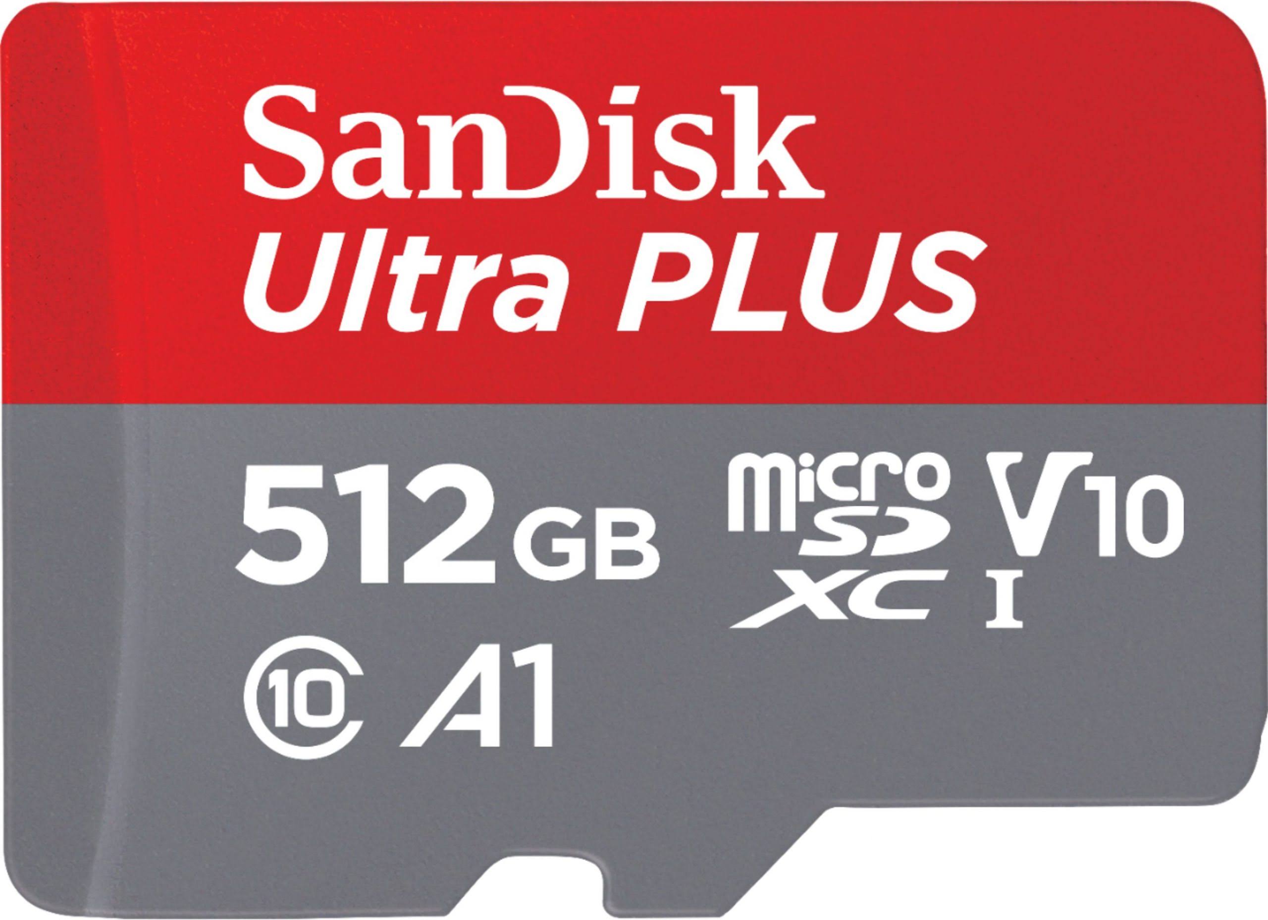 SanDisk - Ultra 512gb microSDXC UHS-I Memory Card Plus
