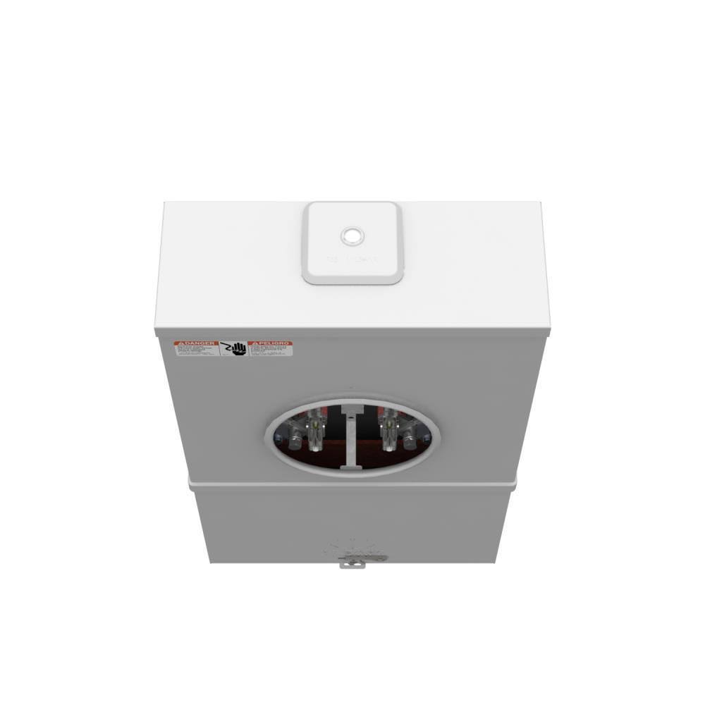 Milbank 200 Amp 4-Terminal Ringtype Link Bypass Overhead/Underground Meter Socket