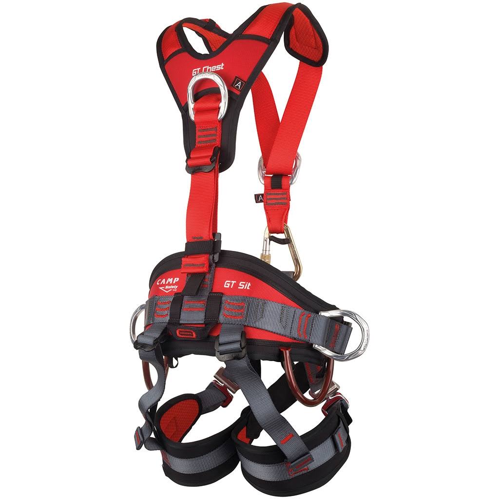 Camp Safety GT Sit Seat Work harness-Grey/Red-L-XXL 216502