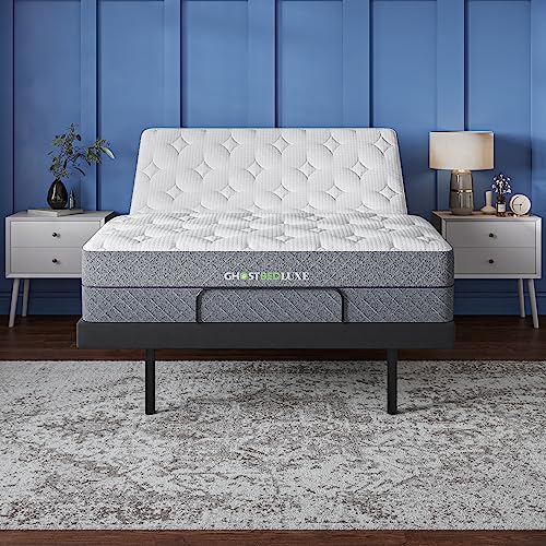 GhostBed Luxe 13 Inch Cool Gel Memory Foam Mattress - Cooling Technology & Comforting Pressure Relief, Twin XL