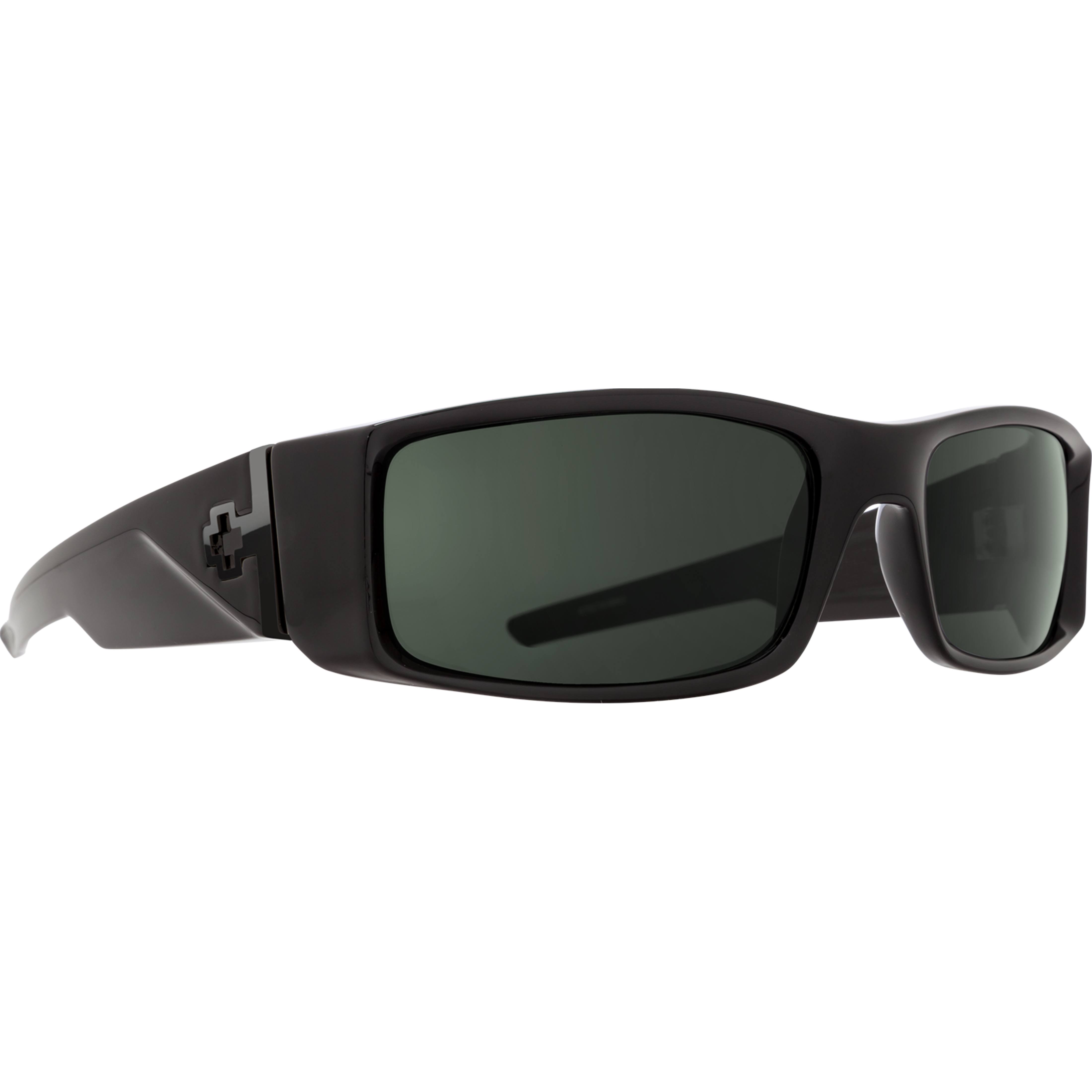 Spy Optic Hielo Sunglasses, Black - HD Plus Gray Green