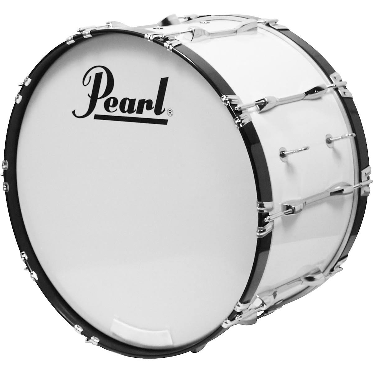 Pearl Competitor Marching Bass Drum #33 Pure White 20x14