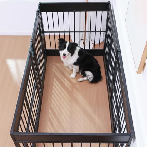 Dog Playpen, 31.5" Height Dog Pen Indoor, Heavy Duty, Safe and Sturdy, Furniture Style Puppy Pen