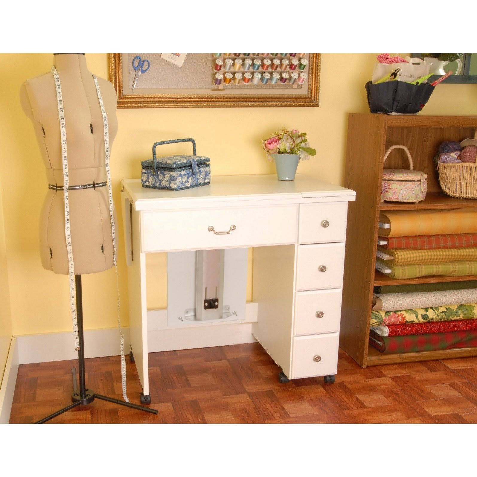 Arrow Auntie Sewing Cabinet - White