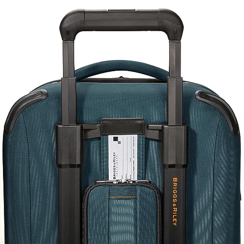 Briggs & Riley Domestic 22" Carry On Expandable Spinner - Luggage for Travel, Suitcases with Wheels, Softside Rolling Bag for Men & Women, Self-Repairing Zipper - ZDX Collection, Hunter