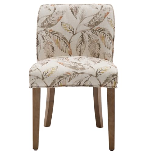 Upholstered Dining Chairs Set of 2, Farmhouse Kitchen Chairs with High Cane Backs, Black Rattan Dining Room Chairs Comfy Side Wood Chair for Living Room/Restaurant, White