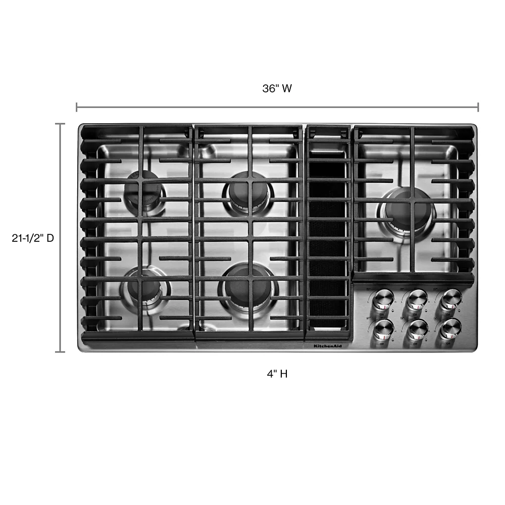 KITCHENAID KCGD506GSS  COOKTOPS (GAS) Stainless Steel