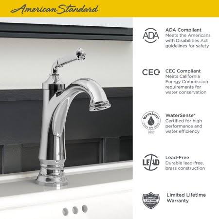 American Standard 7052114.002 Delancey Bathroom Faucet Chrome