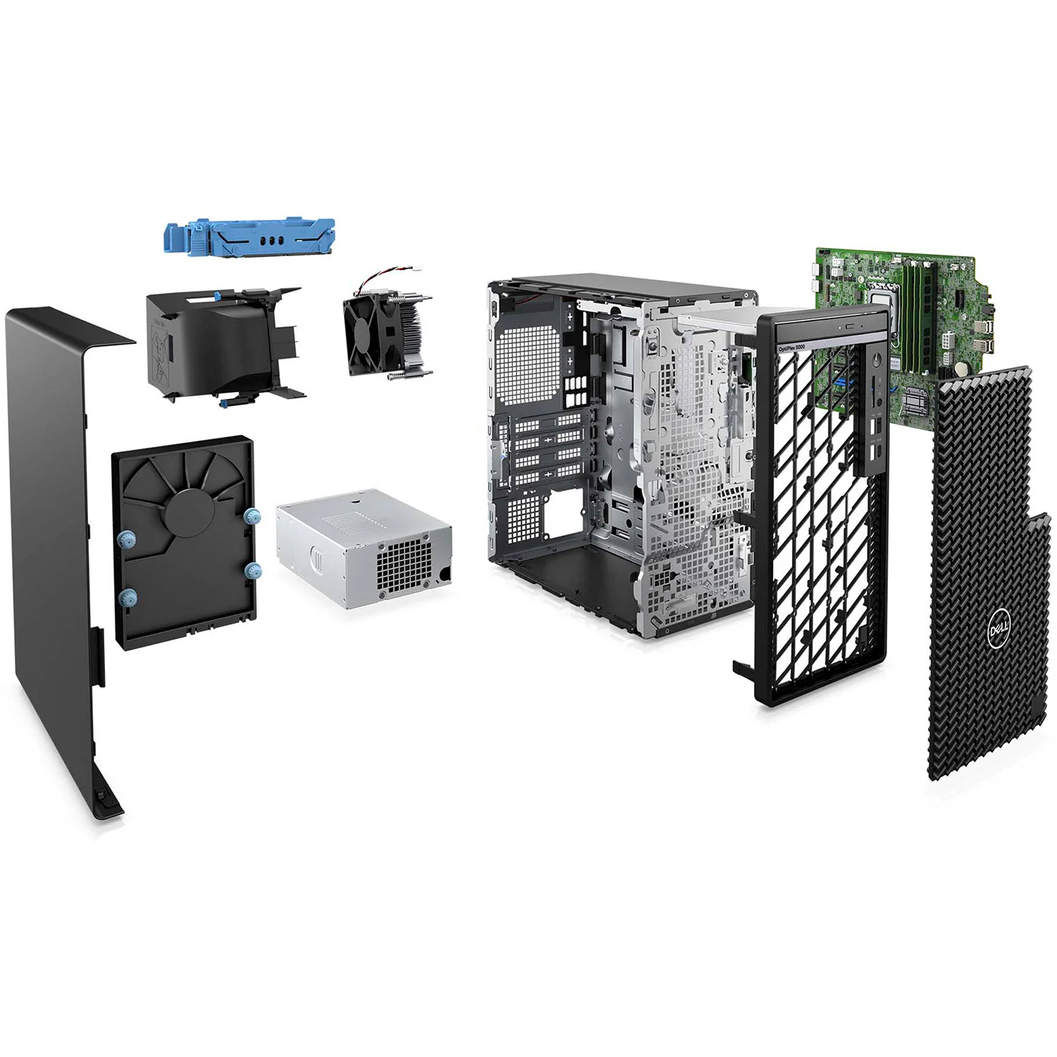 Dell OptiPlex 5000 Series Business Tower Desktop, 12th Gen Intel Core i5-12500, 64GB RAM, 2TB PCIe SSD, DP, RJ-45, DVD, Wi-Fi, Wired KB & Mouse, Windows 11 Pro