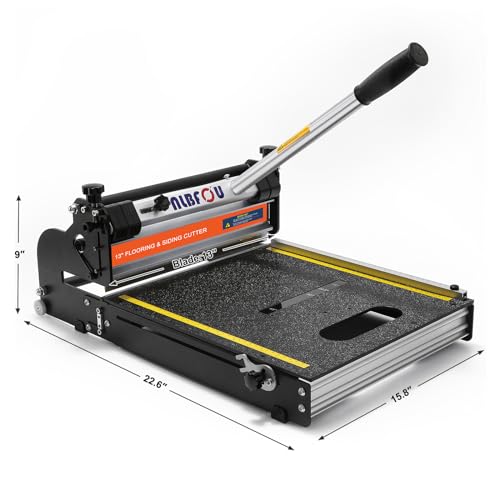 13" Pro Vinyl Floor Cutter for LVP, LVT, SPC, PVC,VCT, WPC and Rigid Core Vinyl Plank Flooring,Honing Stone Included