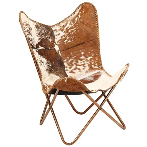Leather Living Room Chairs Handmade Butterfly Chairs for Adults Side Hand Stitched Folding Iron Frame Vintage Tan Leather Butterfly Chair