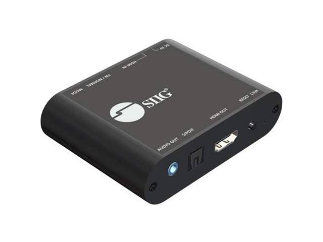 SIIG HDMI 2.0 Audio Extractor 4K/60Hz HDR Arc HDCP 2.2 Support - HDMI to Toslink Optical SPDIF u0026 3.5mm Stereo Analog Outputs