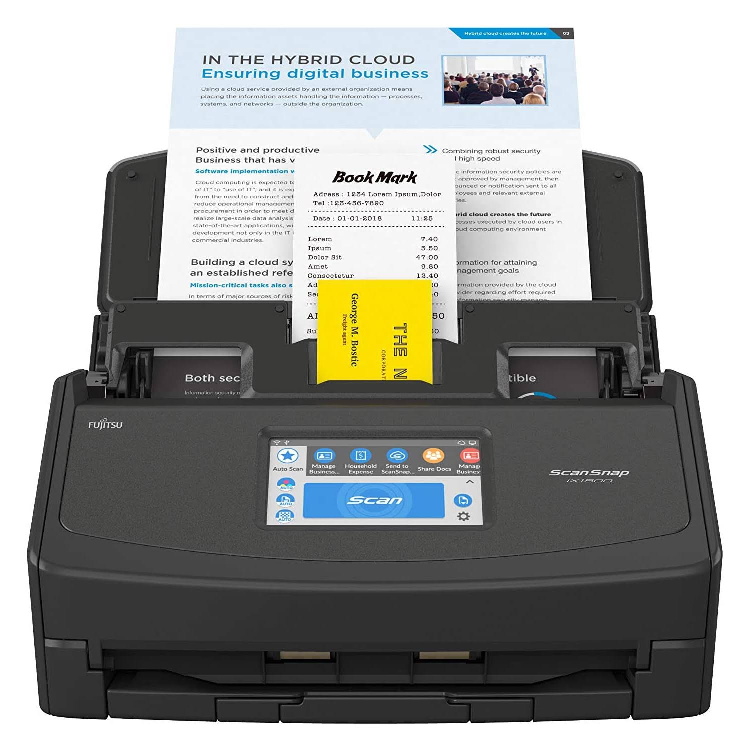 Fujitsu ScanSnap iX1500 Deluxe Scanner (Black)
