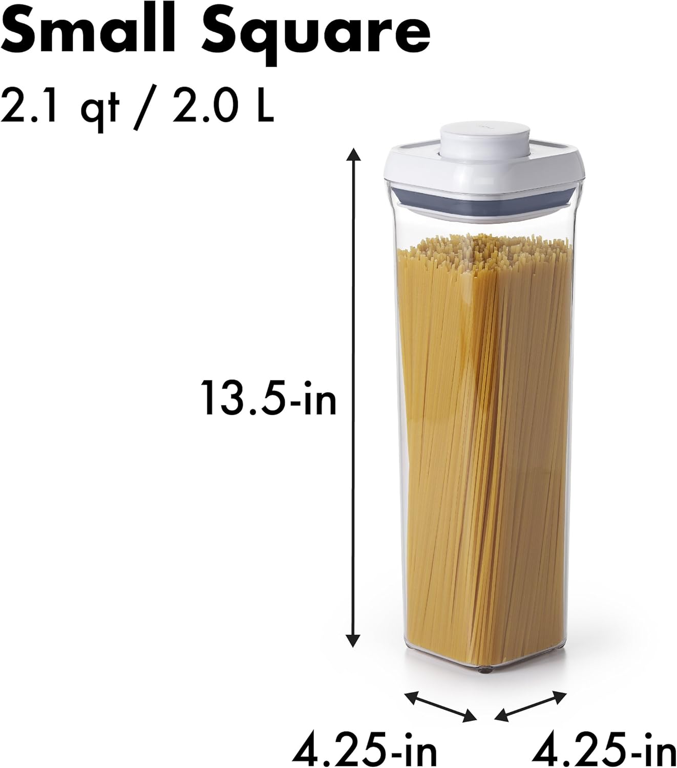 OXO Good Grips 10-Piece Airtight Food Storage POP Container Value Set, Standard Packaging,White,10 Piece