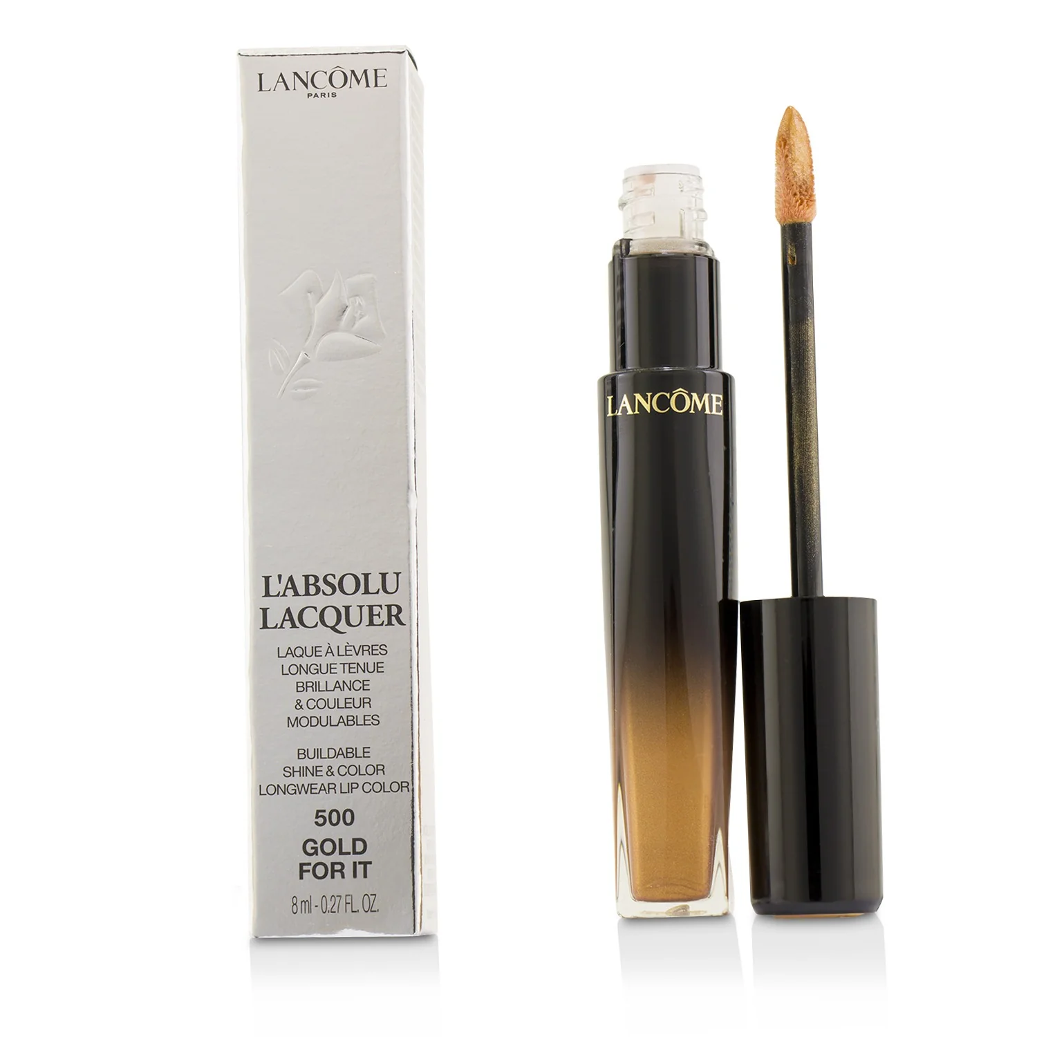 Lancome L'Absolu Lacquer Buildable Shine & Color Longwear Lip Color - # 366 Power Rose  8ml/0.27oz