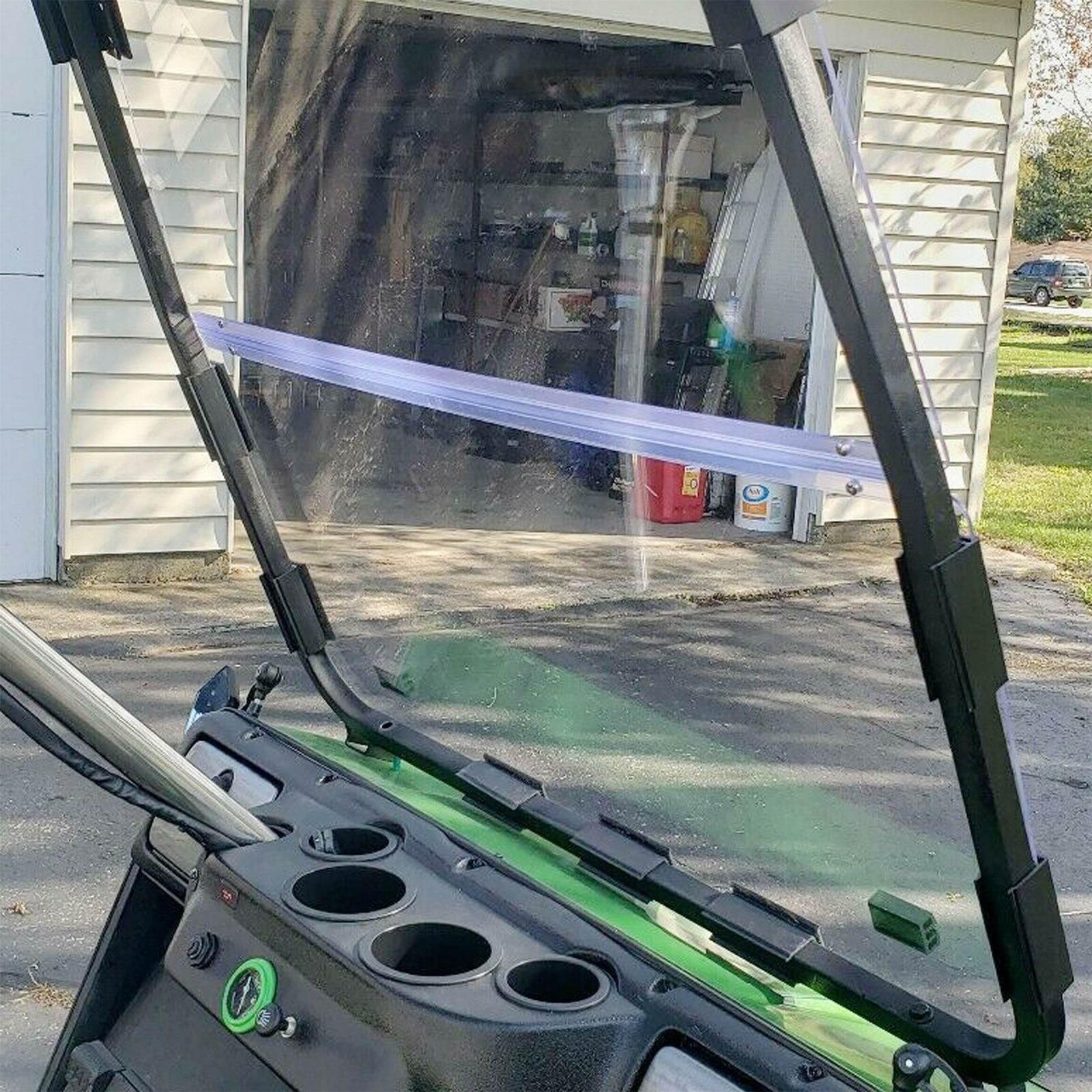 Teledu For Club Car DS Clear Windshield 2000.5 -UP Golf Cart Folding Polycarbonate