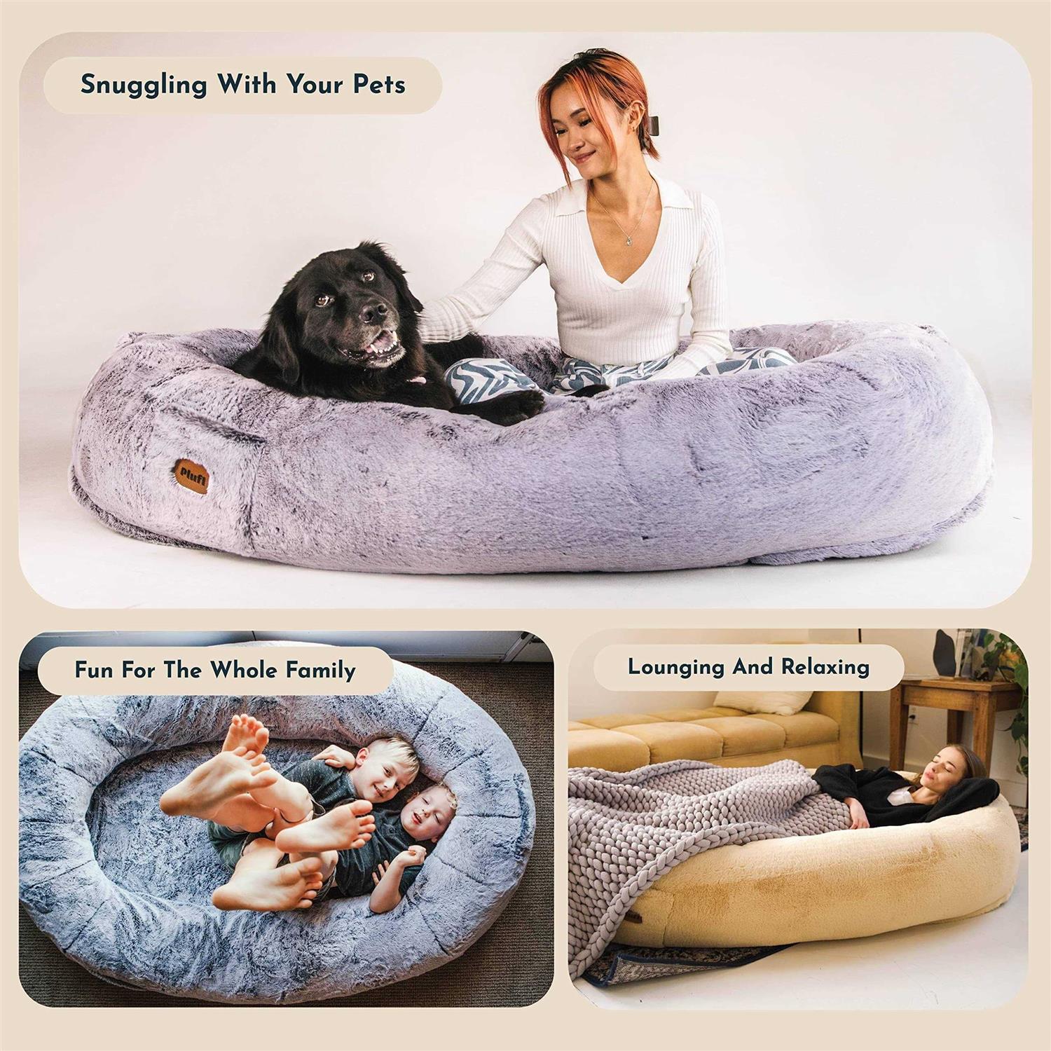 Plufl The Original Human Dog Bed Giant Dog Beds for Humans - Pet Supplies online store