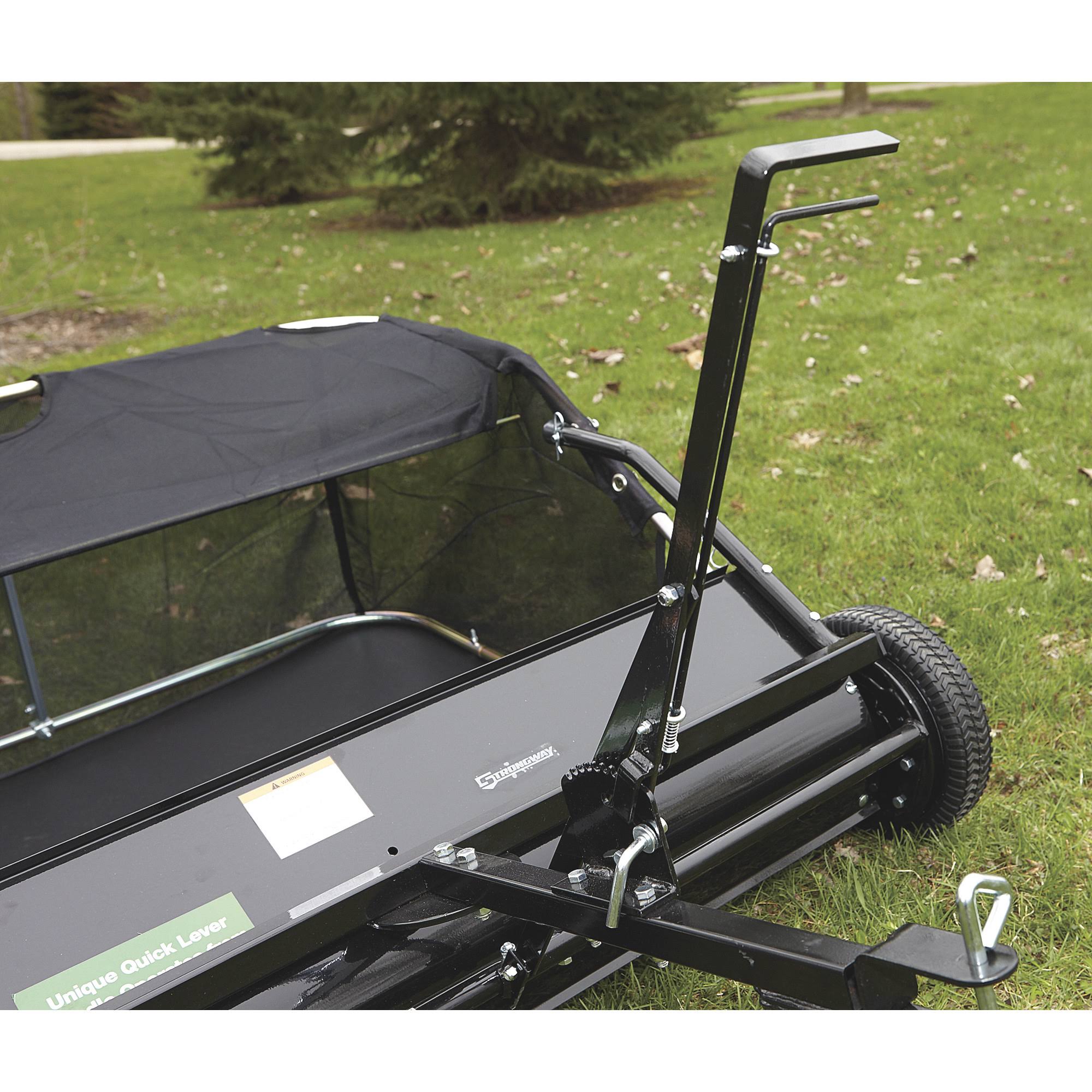 Strongway 49172 42 inch Lawn Sweeper - 13 Cu. ft. Capacity