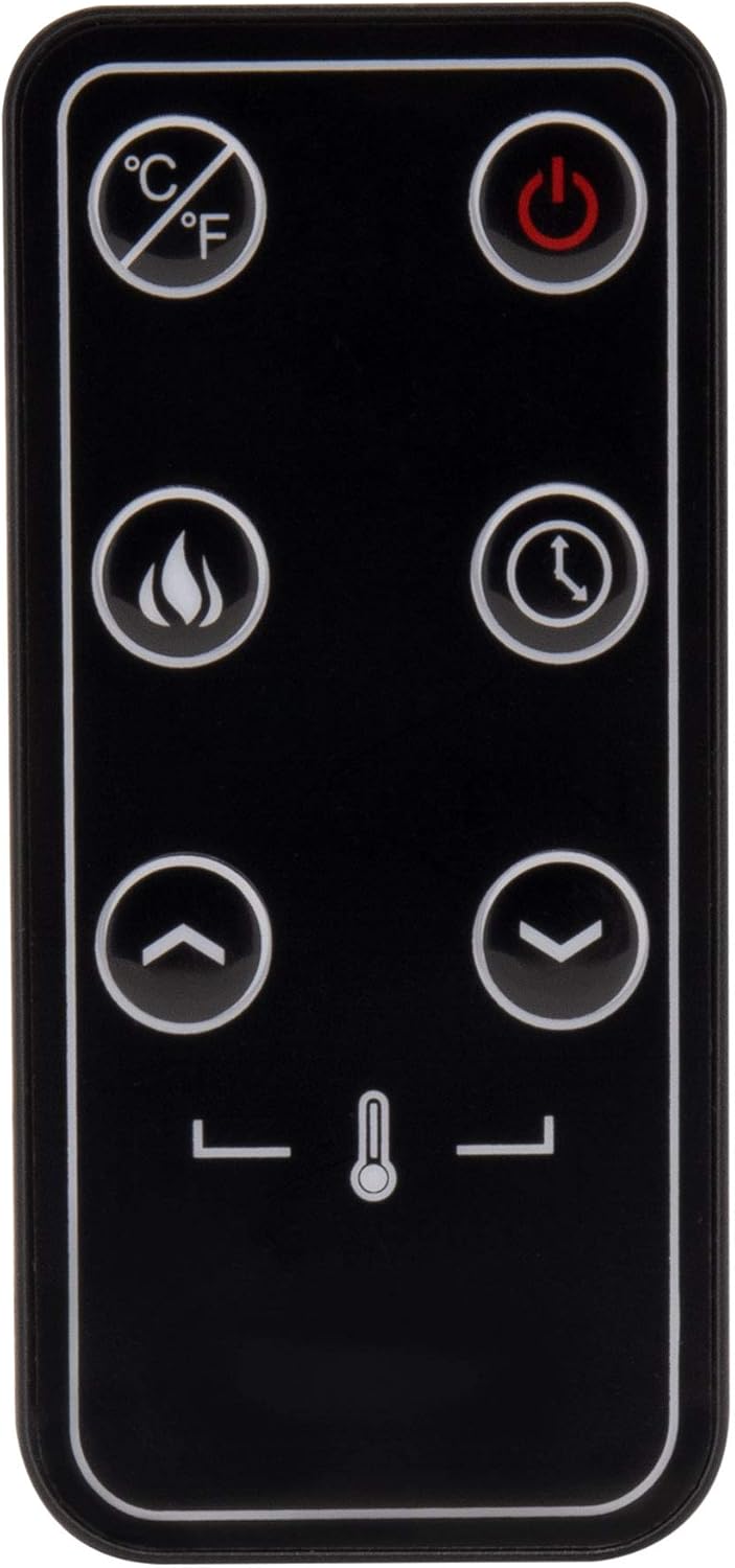 RecPro RV Fireplace 30" | Recessed Electric Fireplace | Glass with Log View | Includes Remote | Three Different Flame Color Options