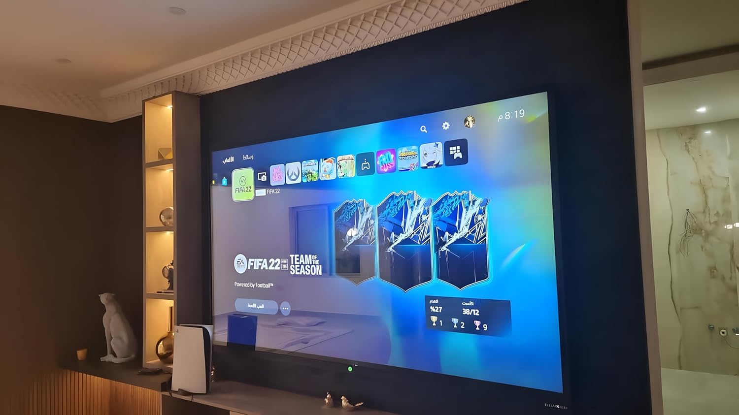 100 Inch Mobile Smart TV Television, LED Screen 4K UHD, A Display Designed to Fit Gracefully Into Any Room for Home Theatre, Entertainment
