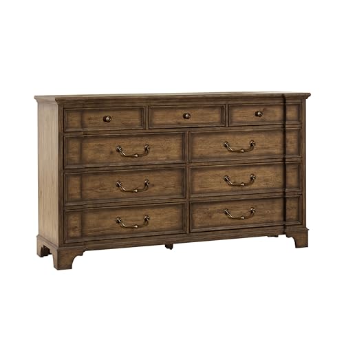 Traditional Wooden 6 Pcs Bedroom Furiture Set Including Queen Panel Bed, Dresser, Mirror, Bachelor'S Chest & 2xNightstand in Dark Wood