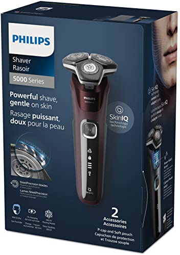Philips Shaver Series 5000, Wet & Dry Electric Shaver with Cable-free Quick Clean Pod, S5882/50