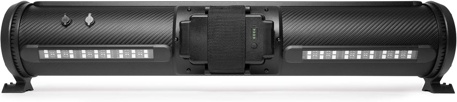ECOXGEAR SoundExtreme SEB26 Rechargeable Amplified Powersports Bluetooth 8 Speaker Soundbar Waterproof Sandproof with LED Lighting 500 Watts of Peak Power