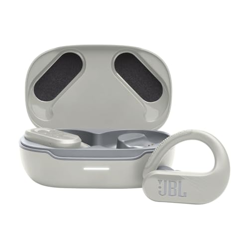 JBL Endurance Peak 3 - Dust and Water Proof (IP68) True Wireless Active Earbuds, Pure Bass Sound, Up to 50 Total Hours of Playback with Speed Charge, Ambient Aware & Talk Thru (White)