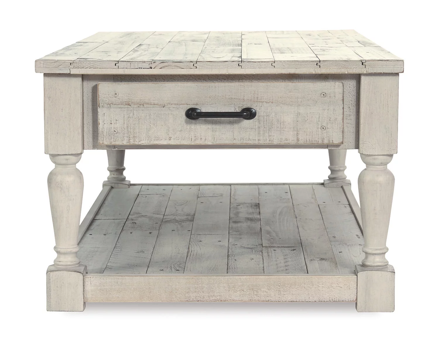 Signature Design by Ashley Shawnalore 2 Drawer Coffee Table, Whitewash