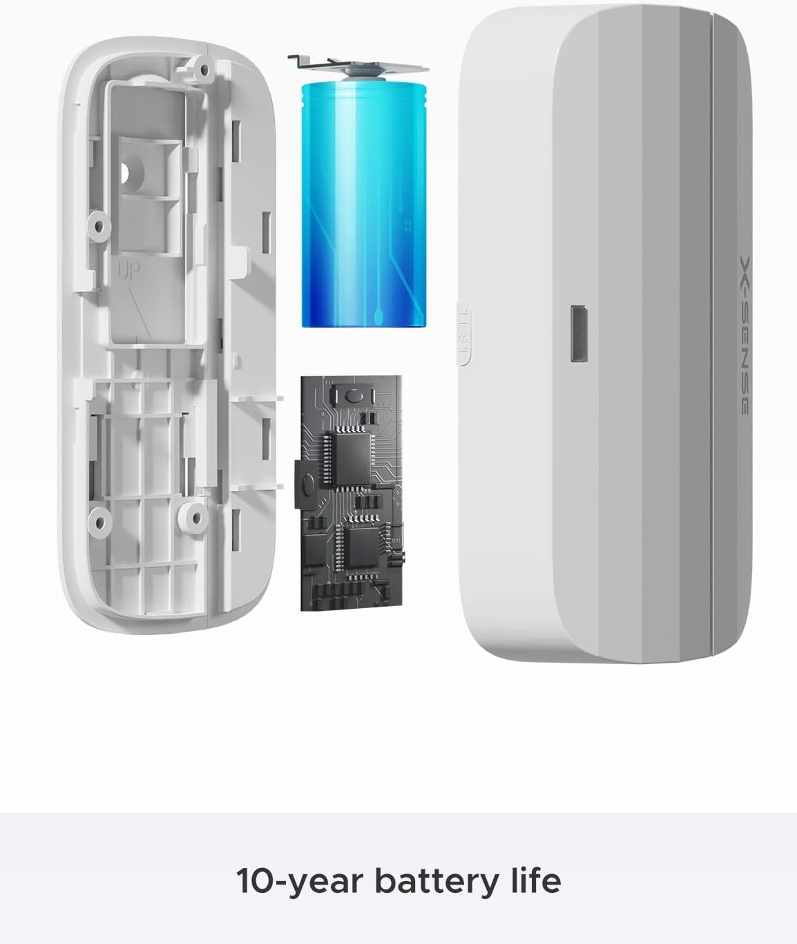 X-Sense Home Security System, 5-Piece Wireless Alarm Kit with Base Station, Motion Sensor, Entry Sensor, Remote Control, 1 1/4 Mile Wireless Range, Works with Alexa, No Contract, for Indoor Security