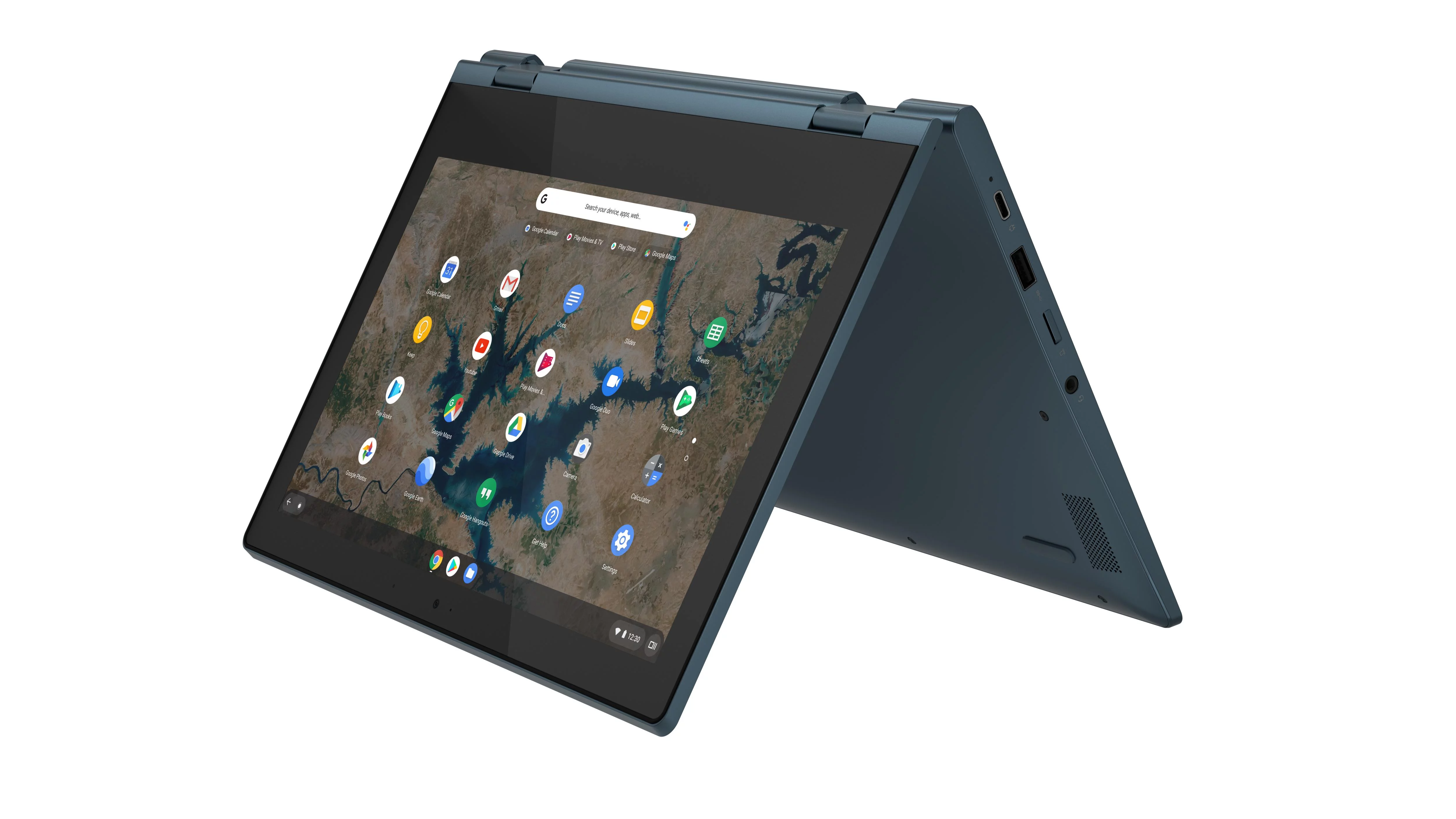 Lenovo Ideapad Flex 3 Chromebook - 11.6" Touchscreen 2-in-1 - Intel Celeron N4020 - 4GB - 32GB eMMC - Abyss Blue - Chrome OS - 82BB0009US