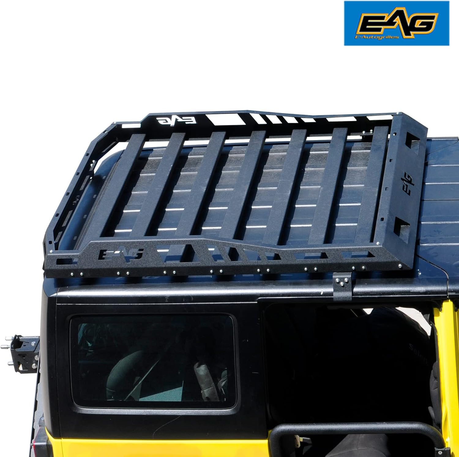 EAG Roof Rack Cargo Carrier Basket Hard Rooftop Fit for 07-18 Wrangler JK 2/4Door