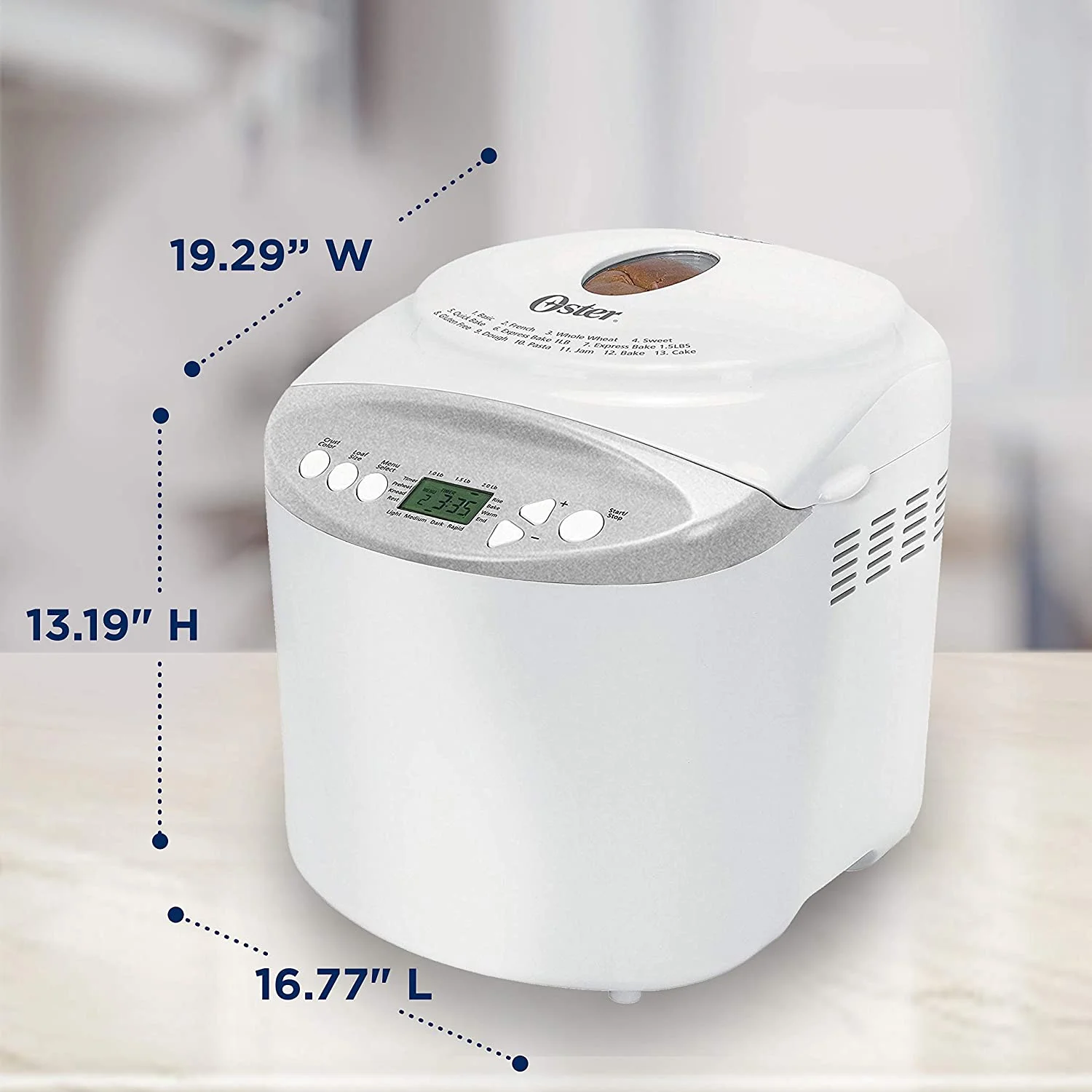 Oster CKSTBR9050 Expressbake Bread Maker, White