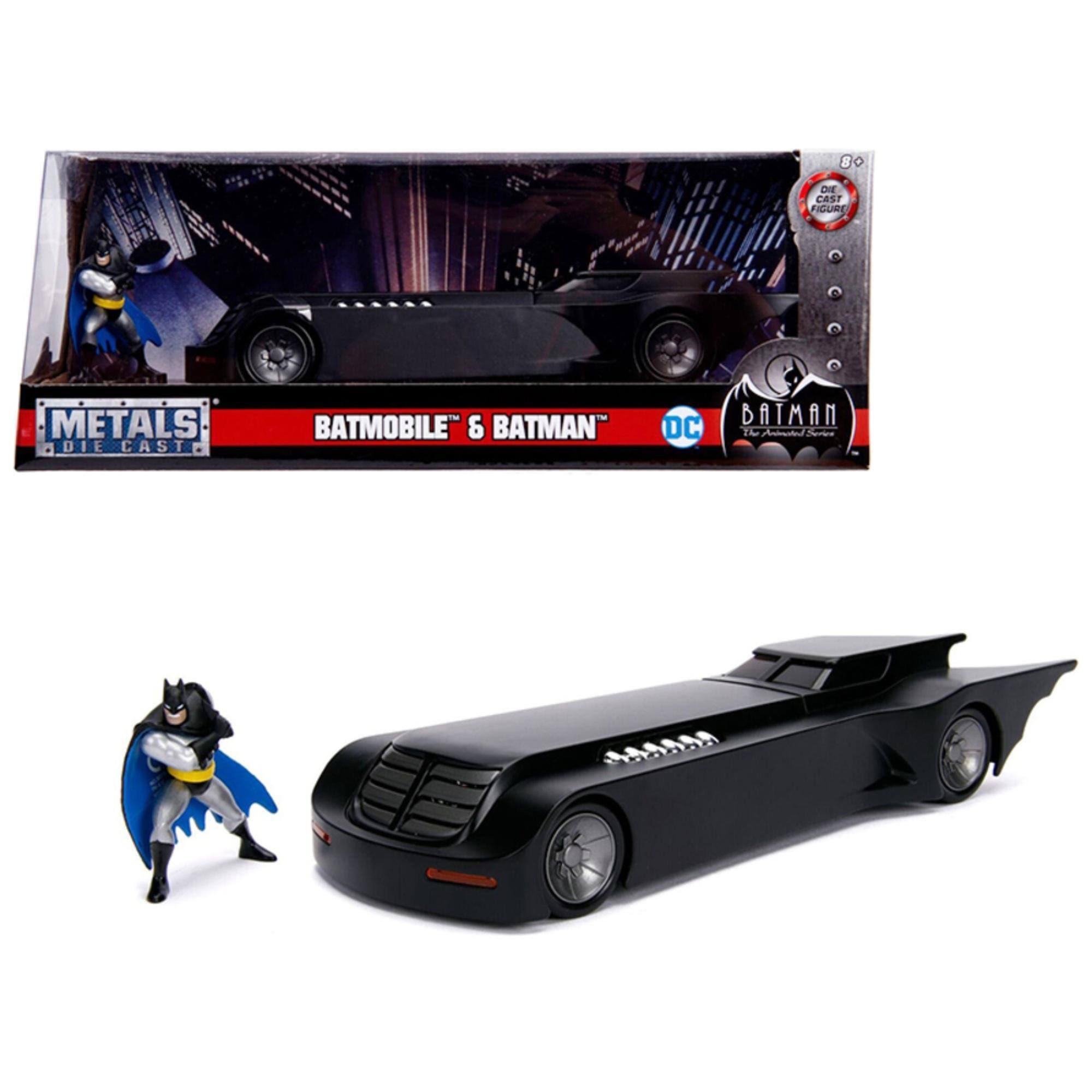 Batmobile with Batman Diecast Figure Animated Series DC Comics Series