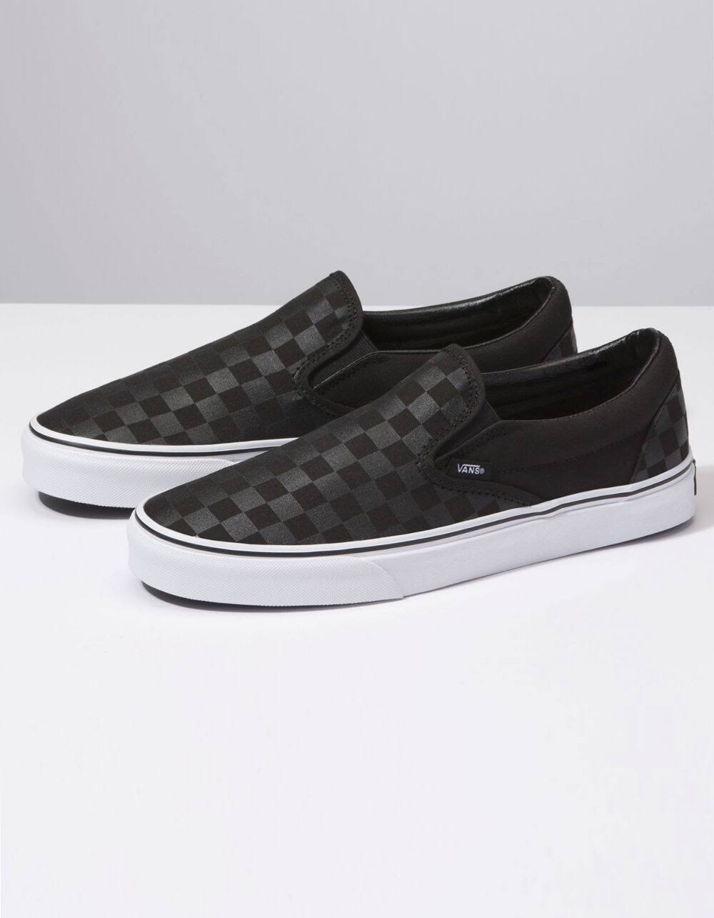Vans Classic Slip on Checkerboard Black Black