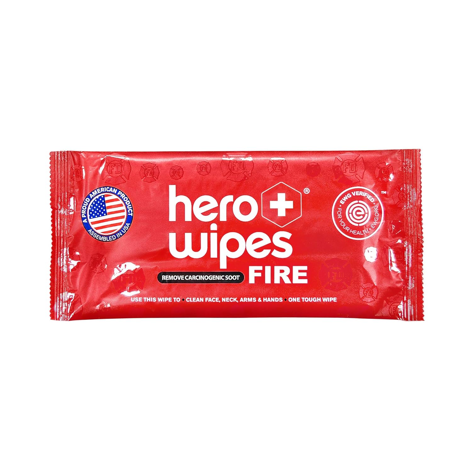 Hero Wipes Body Wipes Case of 120 Individually Wrapped Extra Thick Durable 10x9” Wipes Remove Carcinogens Removes Ash, Soot, Smoke, Toxins, Travel-friendly packet Pack of 2
