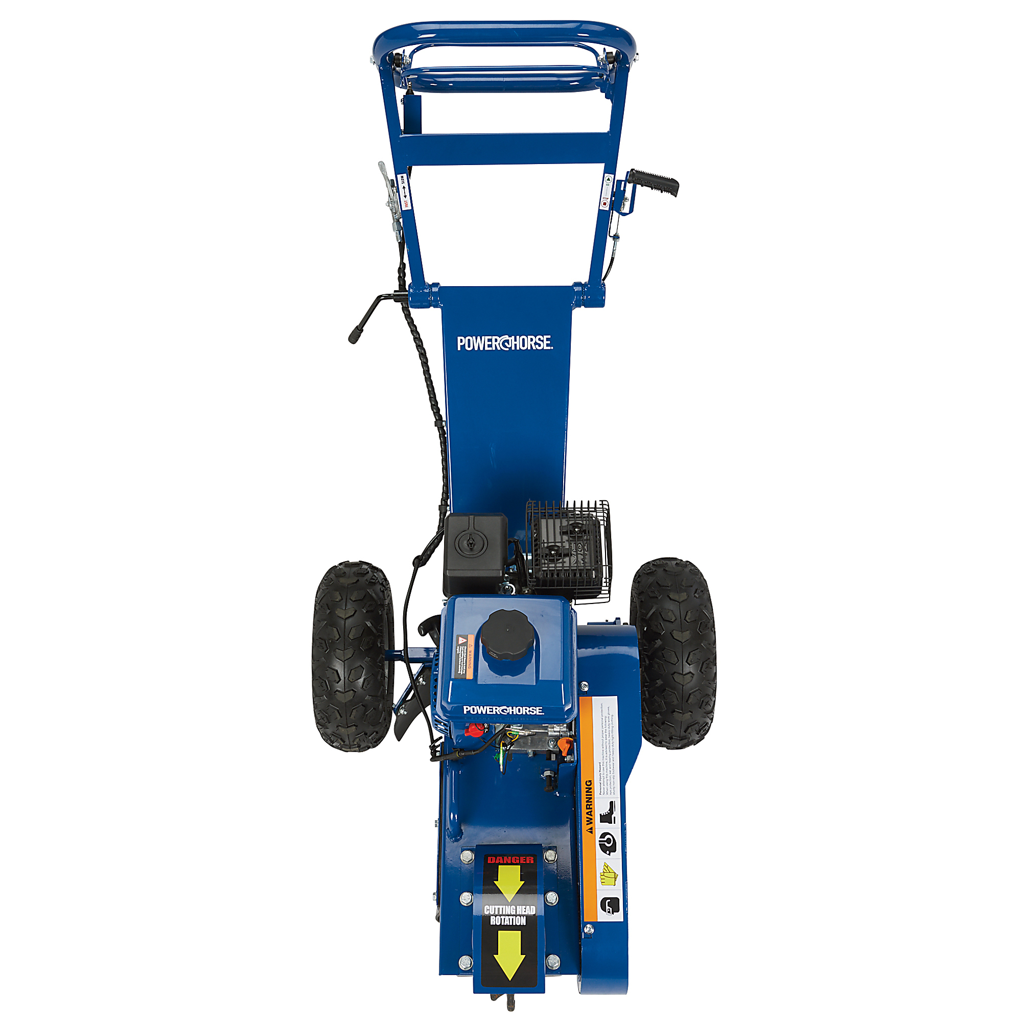 Powerhorse 7 HP Stump Grinder, 212cc Gas-Powered Engine, 6 Carbide-Tipped Teeth