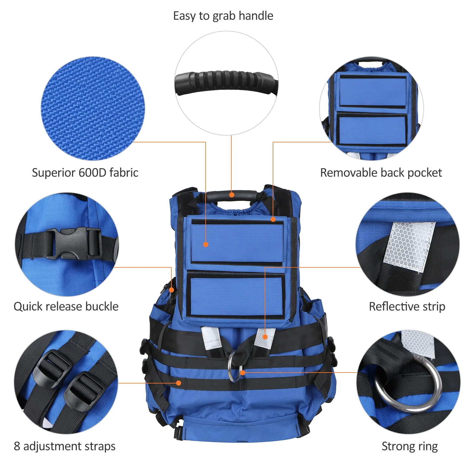 Flotation Device Adults Adult Safety Float Suit for Sports Kayaking Fishing Surfing Canoeing Survival Jacket