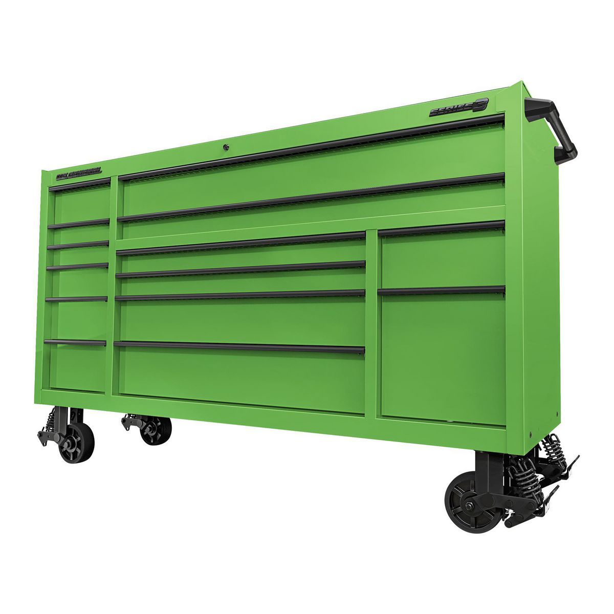 U.S. GENERAL 72 in. x 22 in. Triple-Bank Roll Cab, Series 3, Slate Gray
