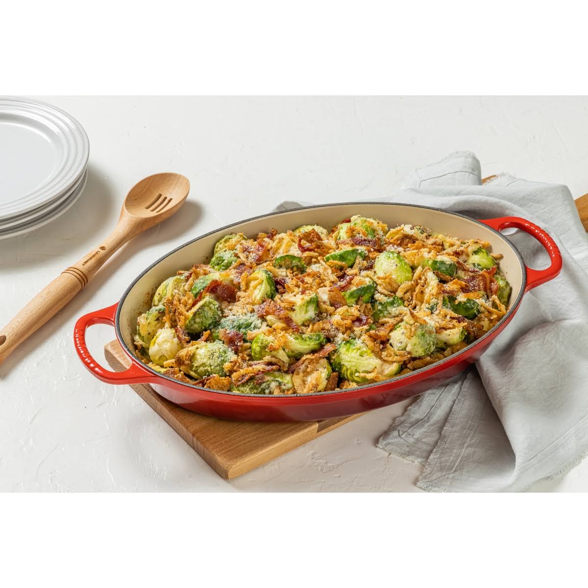 Le Creuset Signature 3-Quart Cast Iron Oval Baker - Flame