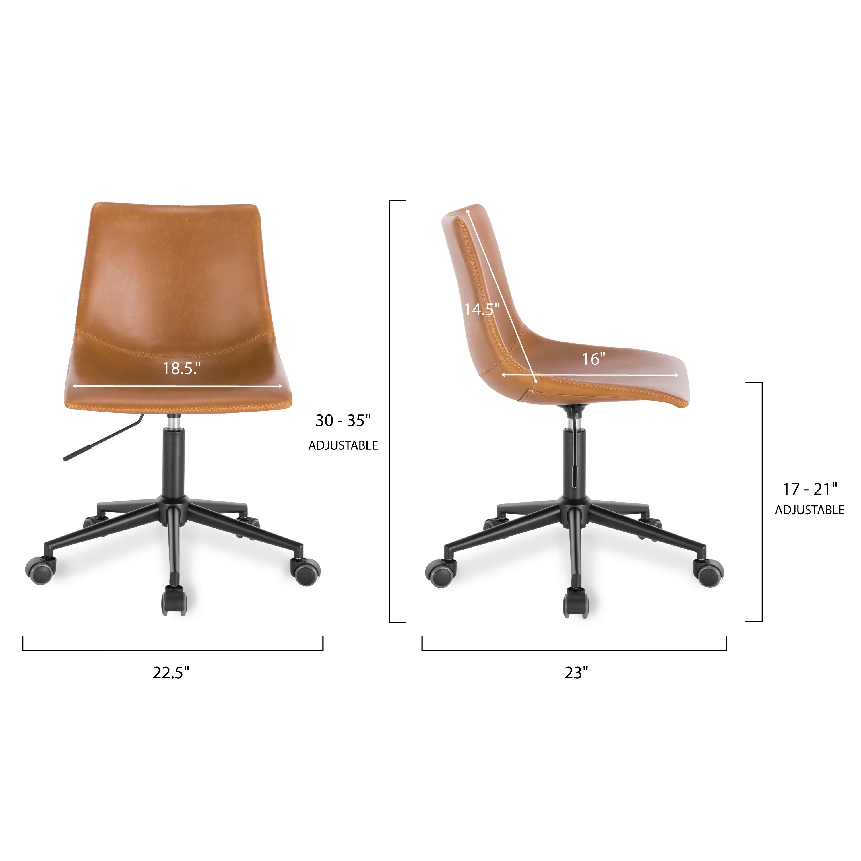 Poly & Bark Paxton Task Chair in Tan
