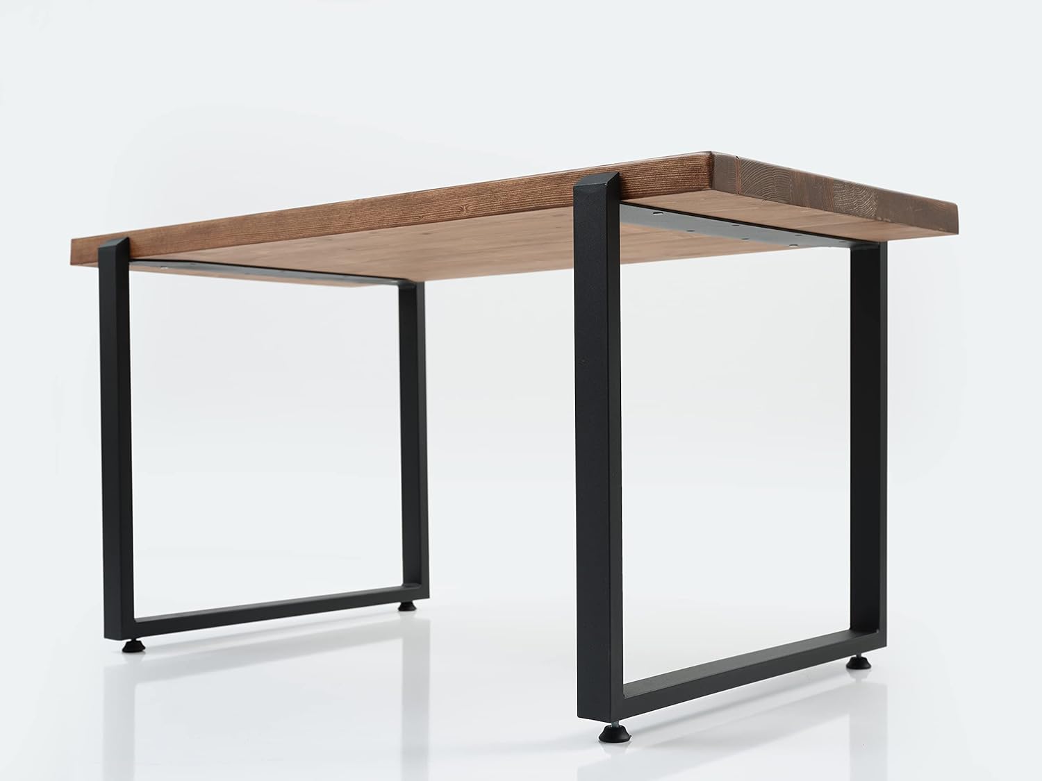 Furnish Home Store Paris 39'' Live Edge Solid Wood Rustic Coffee Cokctail Table for Living Rooms